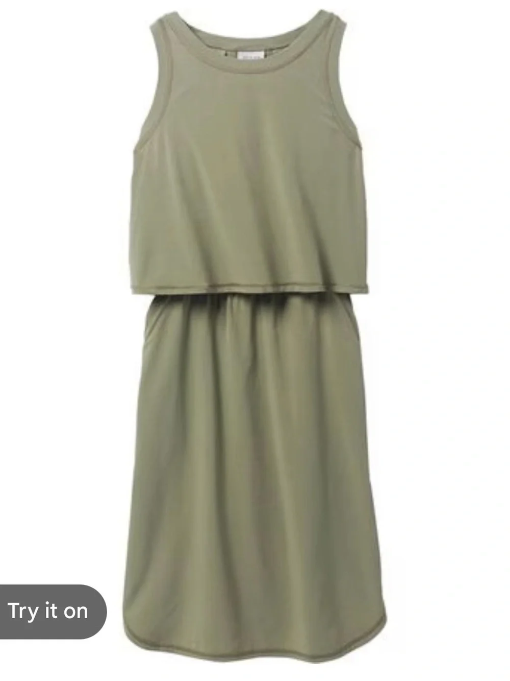 Prana women’s green railay Tank Dress size large
